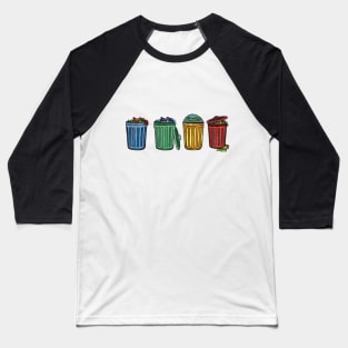 Garbage Cans Baseball T-Shirt